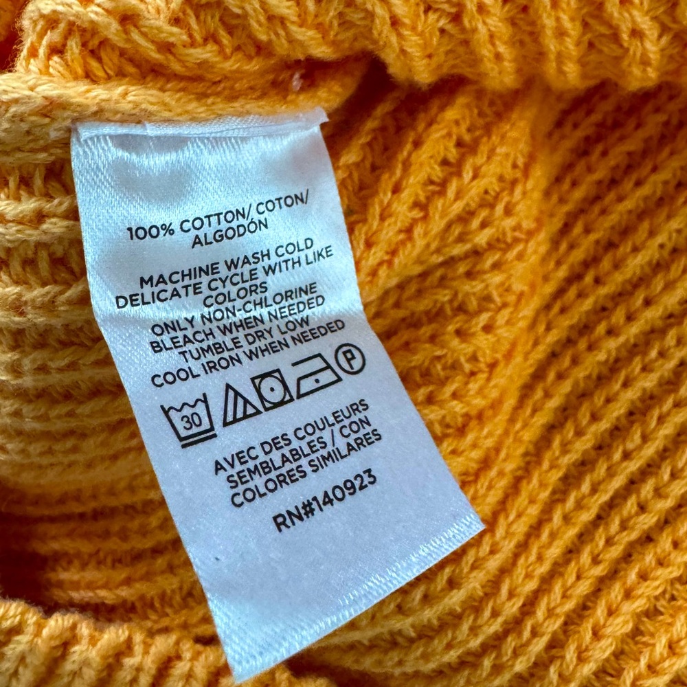 🔥🌞LOFT Vibrant Orange Sleeveless Knit Top - Picture 4 of 5